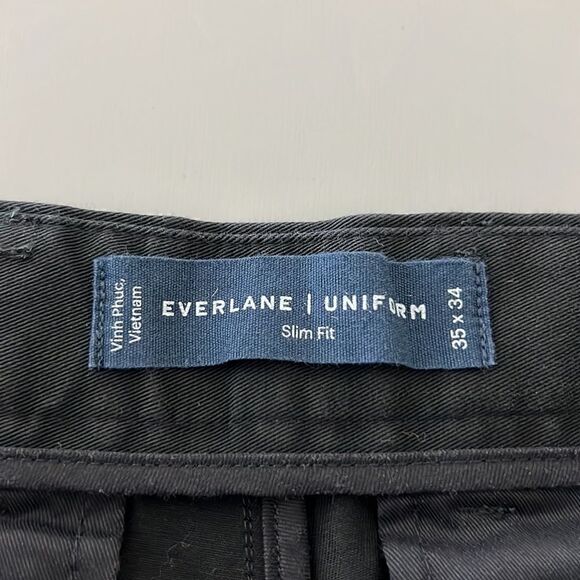 NWT Everlane The Performance Chino | Uniform Slim Fit in Black Size 35 X 34 - Picture 6 of 12